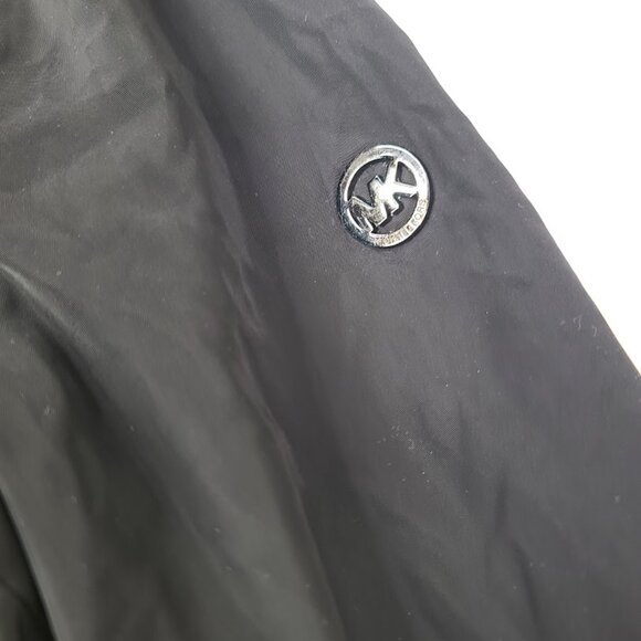 Michael Kors Women's Black Anorak Hooded Rain Parka Jacket Size Small - Picture 5 of 11